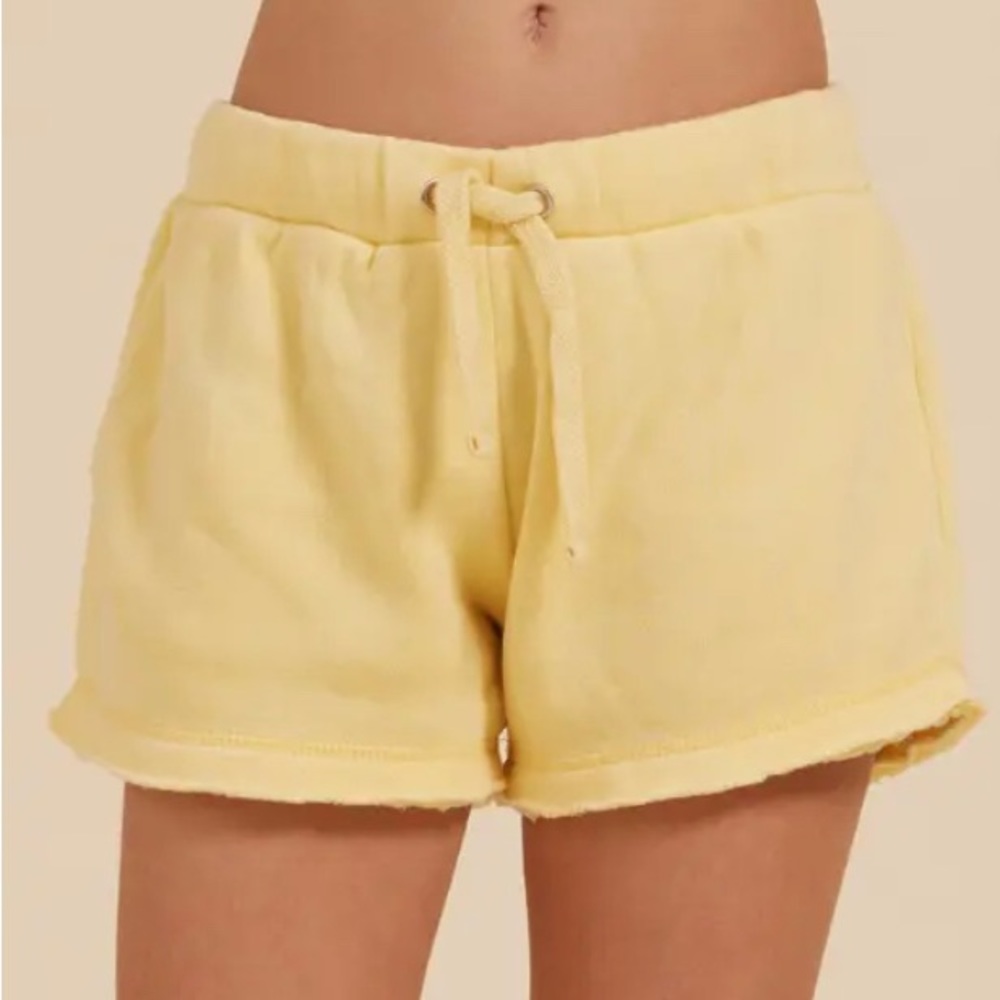 Vintage Havana SUNNY YELLOW NEW BURNOUT SHORTS